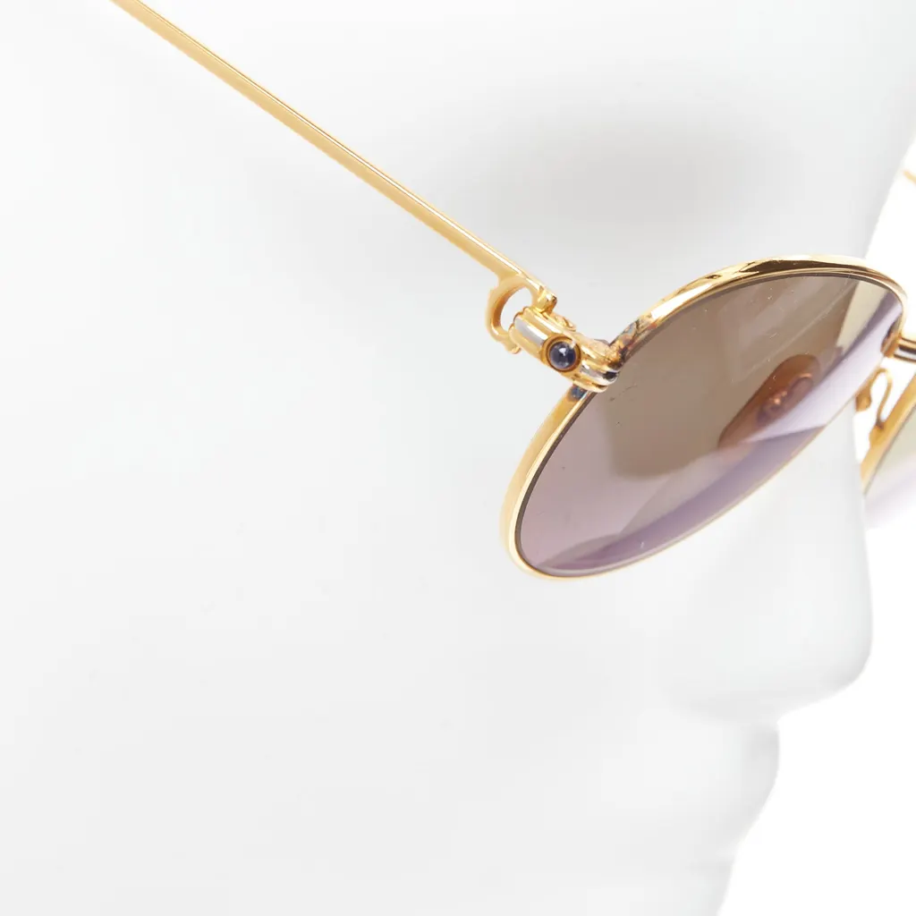 Cartier S Sapphire 55 18 135 Gold Metal Good - Back View