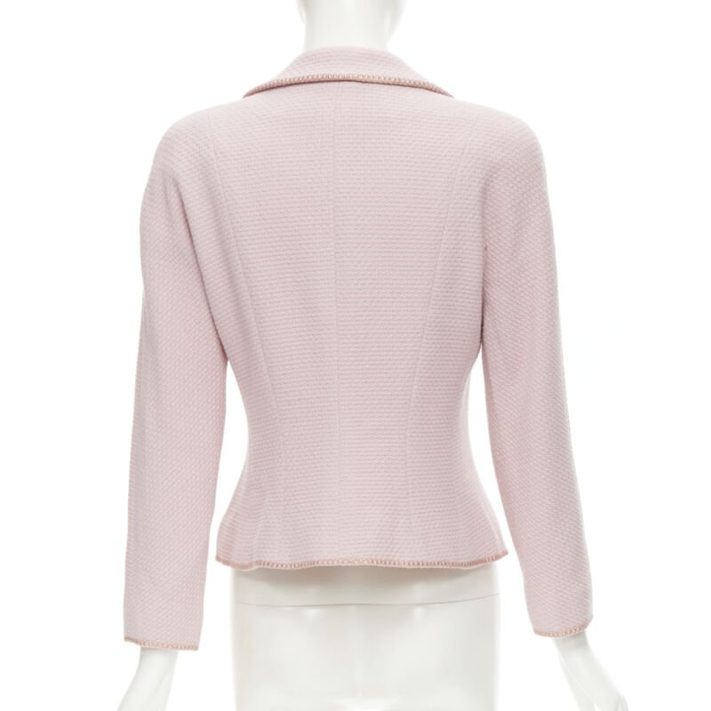 Dior Pink Tweed Ribbon Jacket - 4