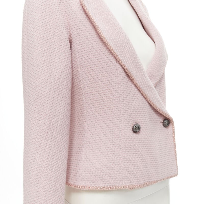 Dior Pink Tweed Ribbon Jacket - Detail 1