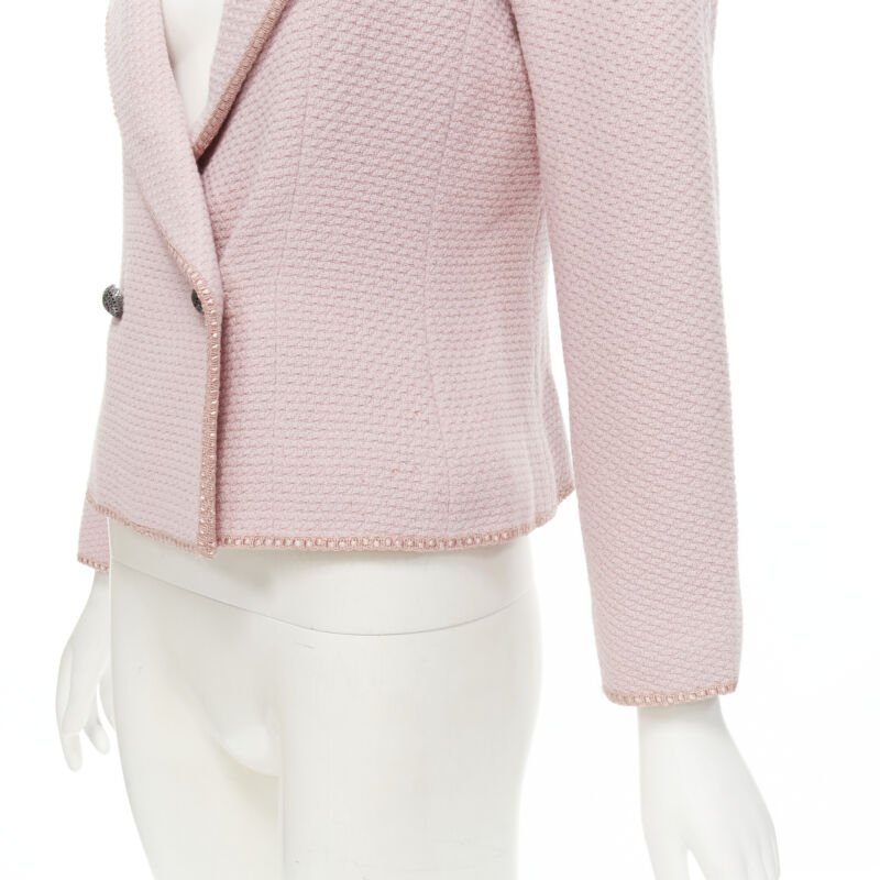 Dior Pink Tweed Ribbon Jacket - Detail 2