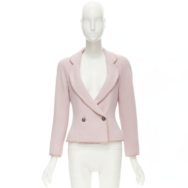 Dior Pink Tweed Ribbon Jacket - Image 11