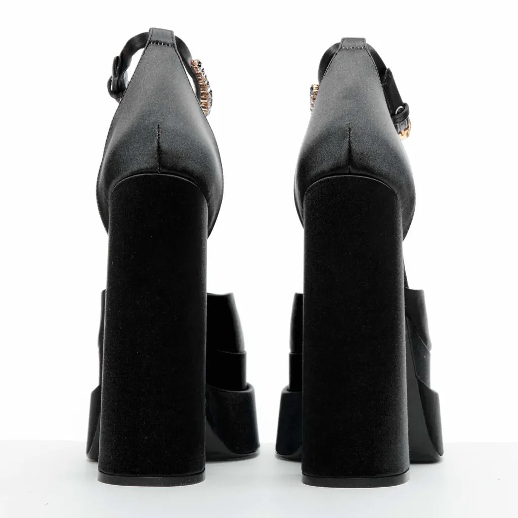 Versace Aevitas Black Platform Black Never worn - Box View