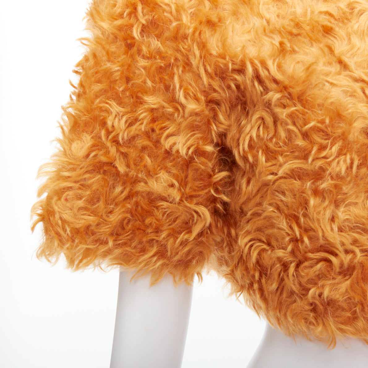 Prada Orange Furry Jacket - Back view