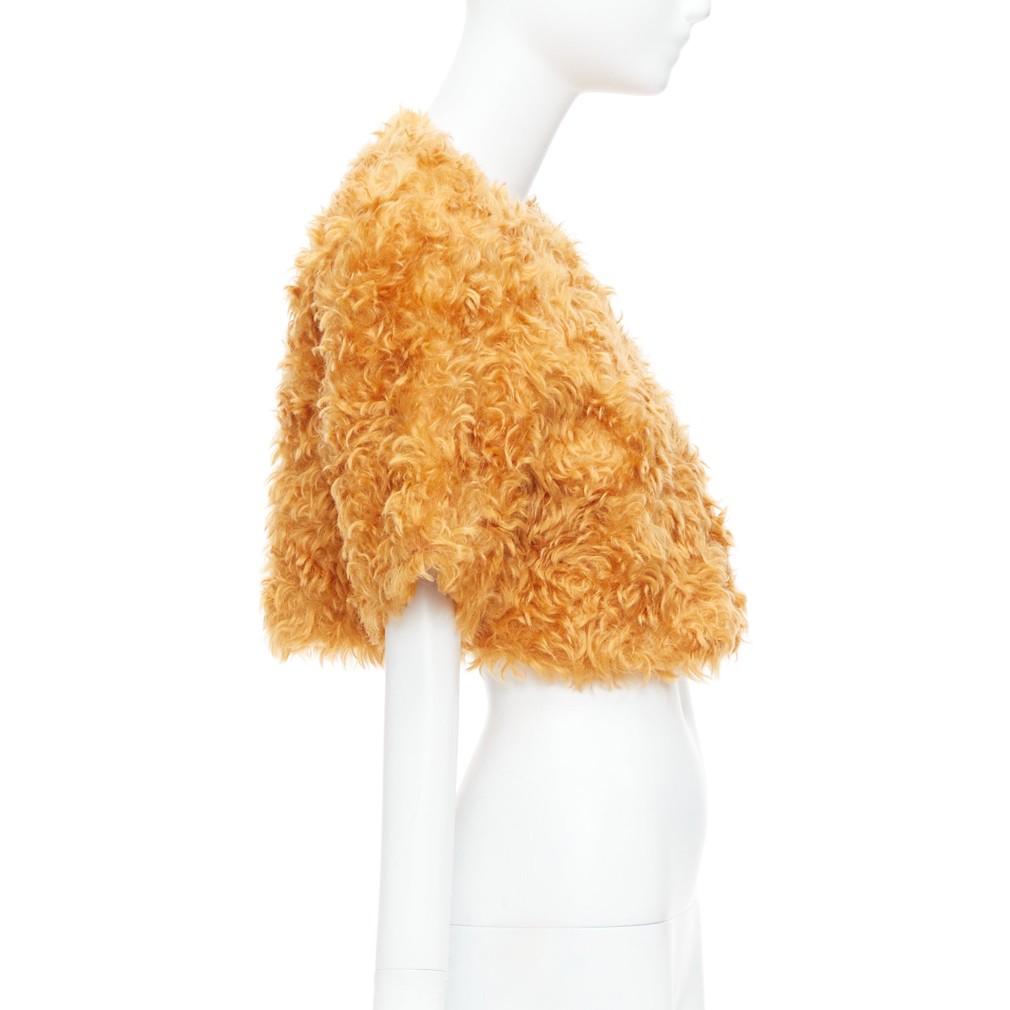 Prada Orange Furry Jacket - 4
