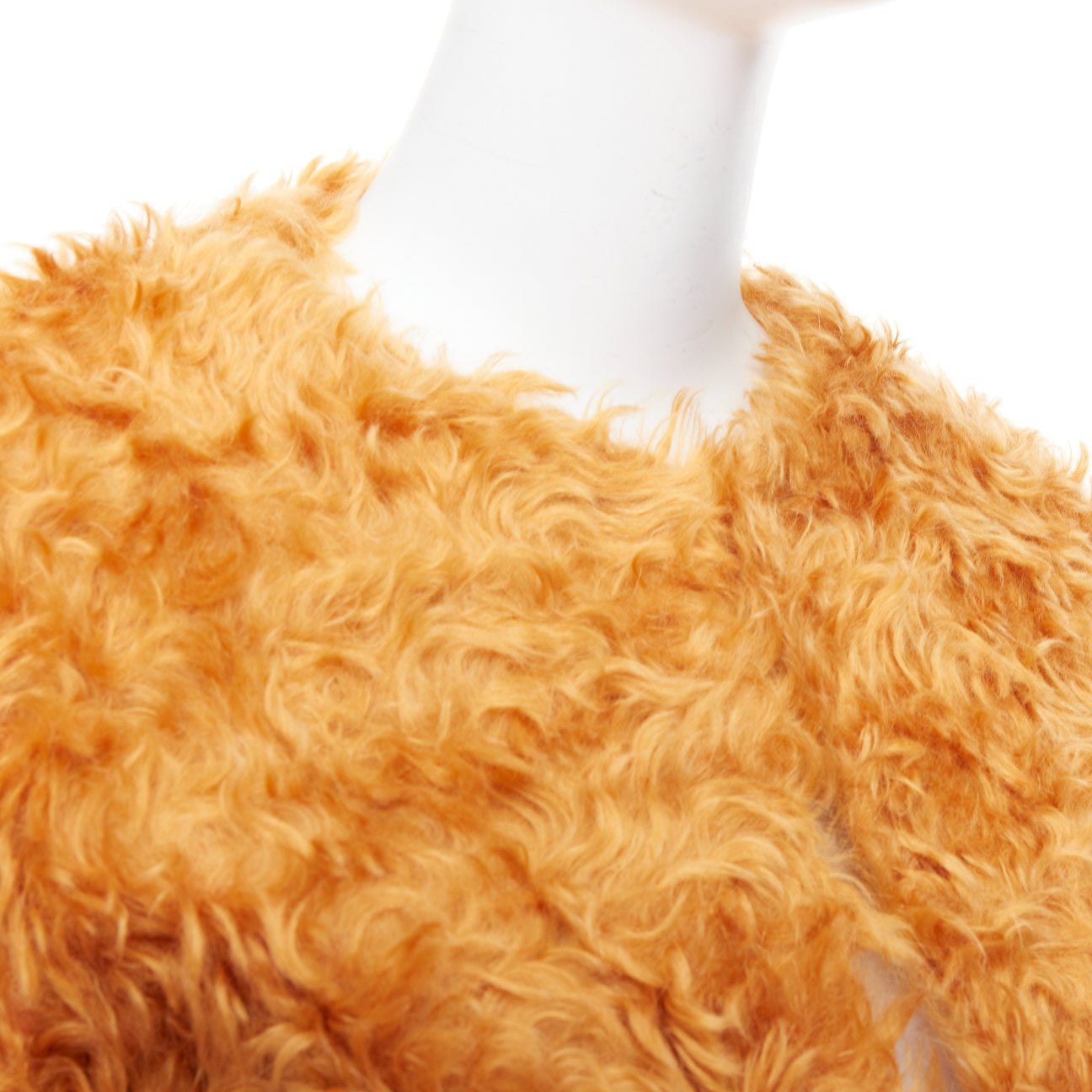 Prada Orange Furry Jacket - Detail 2