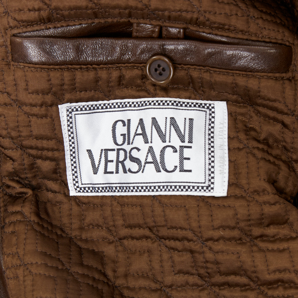 Gianni Versace Tiger Leather Bomber - Image 12