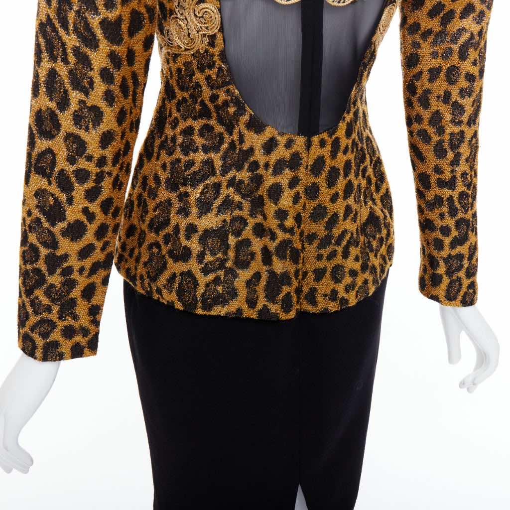 Christian Dior Leopard Sheer Dress - Image 10