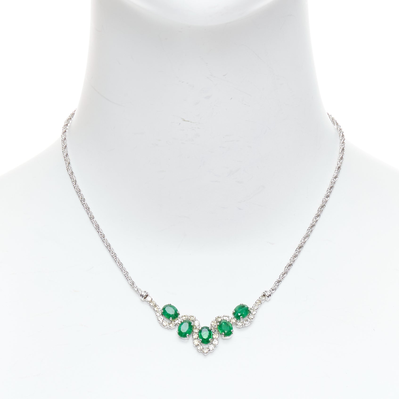 Christian Dior Cluster Crystal Necklace