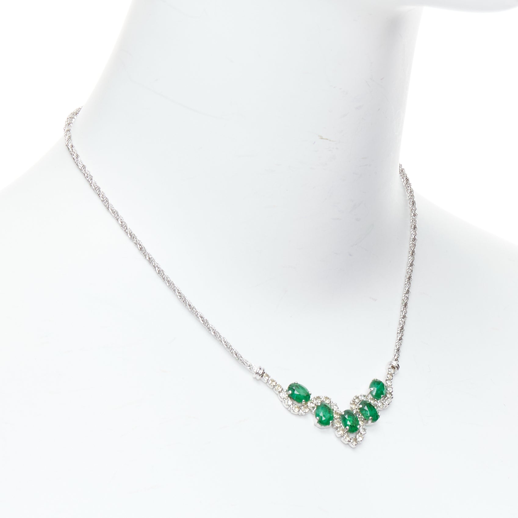 Christian Dior Cluster Crystal Necklace - Image 6