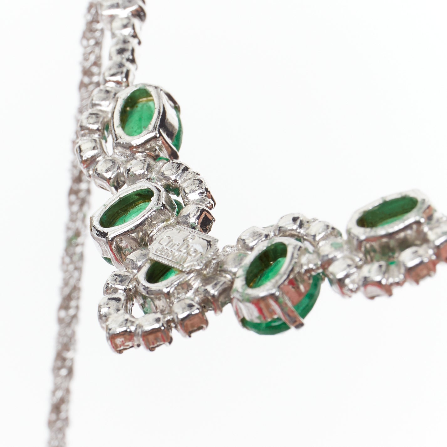 Christian Dior Cluster Crystal Necklace - Image 10
