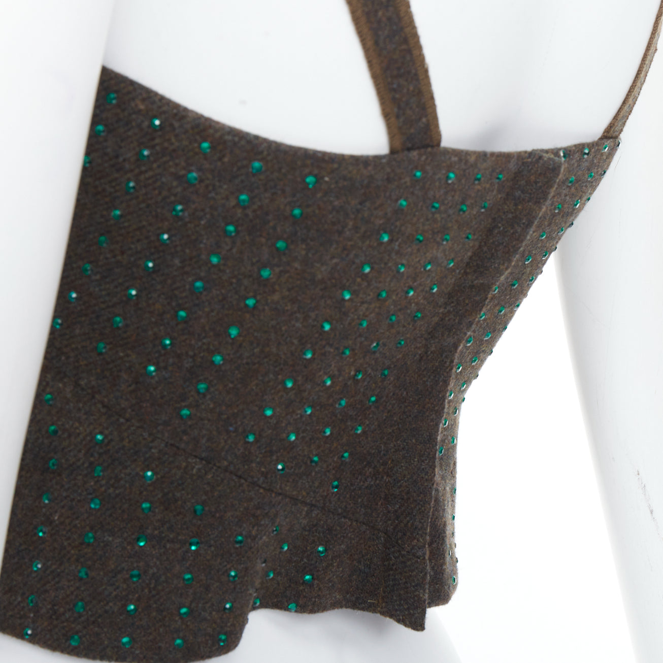 Miu Miu Green Crystal Bustier - Image 10