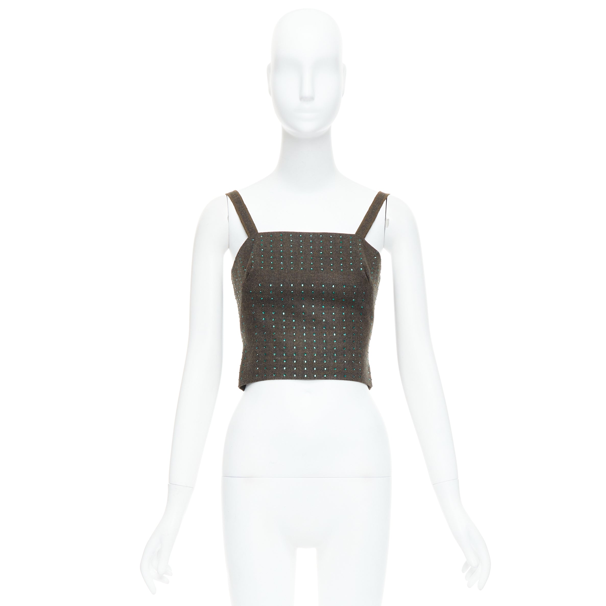 Miu Miu Green Crystal Bustier - Image 12