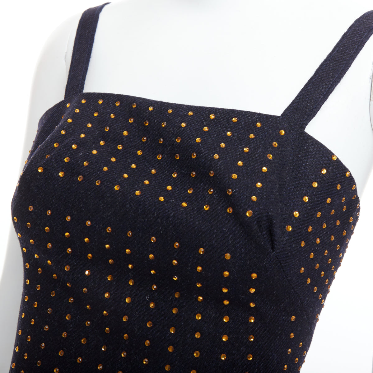 Miu Miu Black Crystal Bustier - Back view