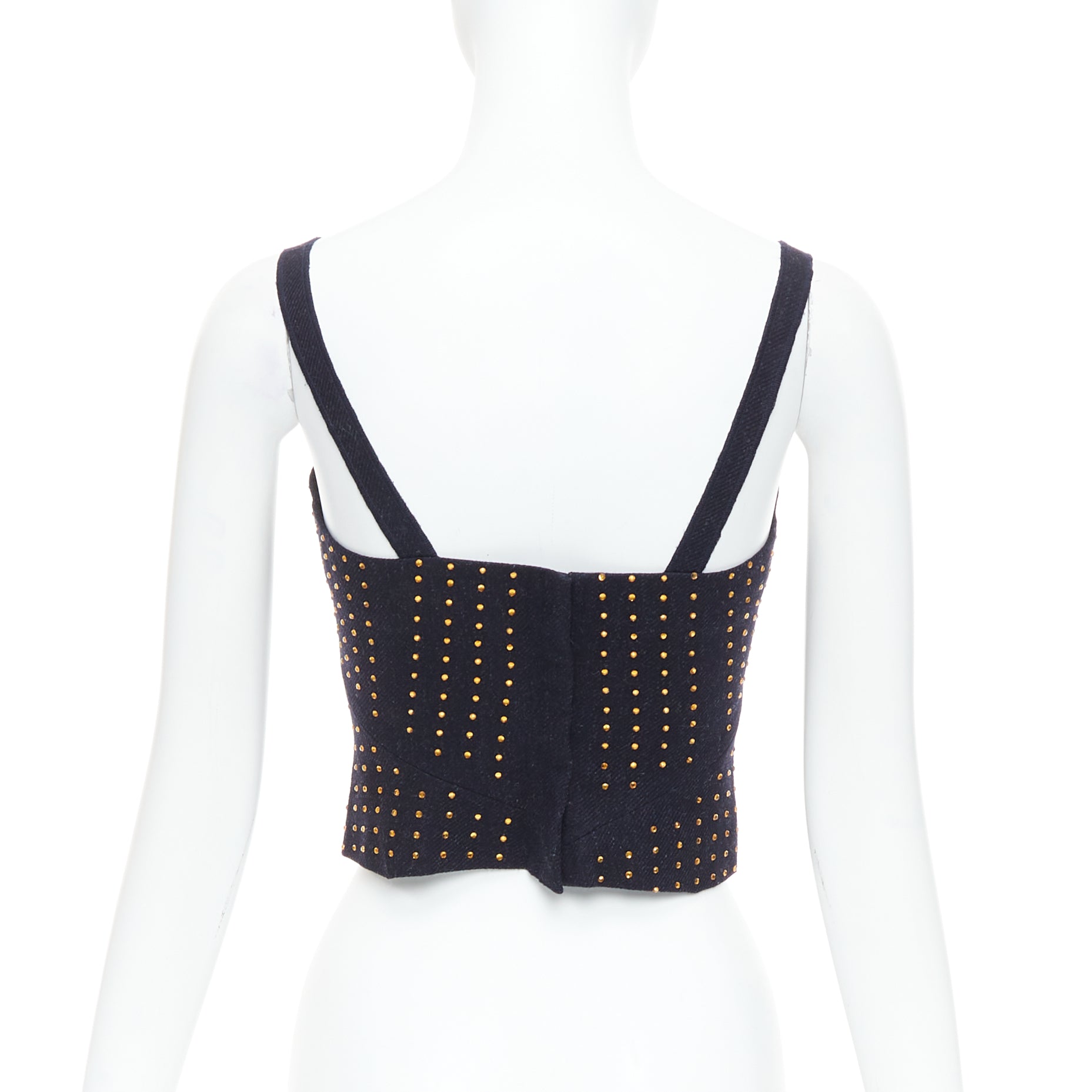 Miu Miu Black Crystal Bustier - Side view
