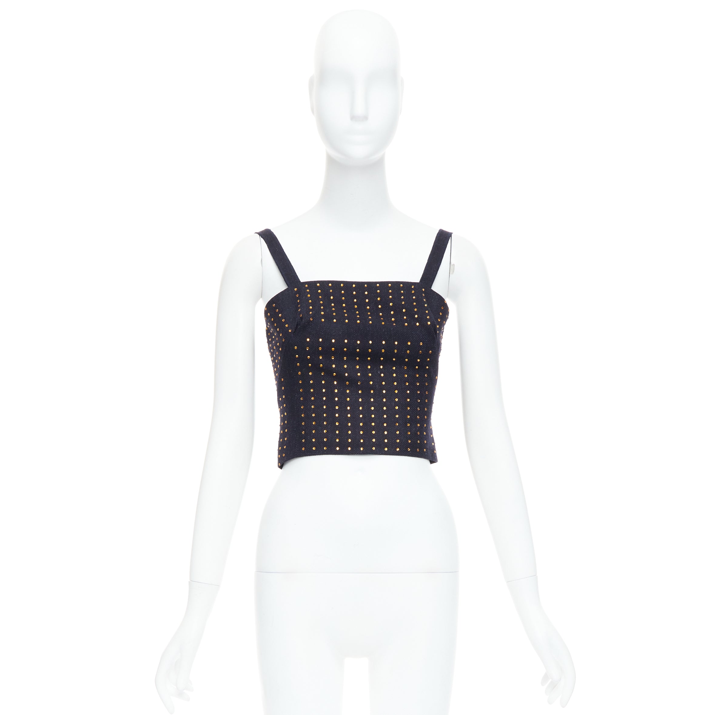 Miu Miu Black Crystal Bustier - Image 12
