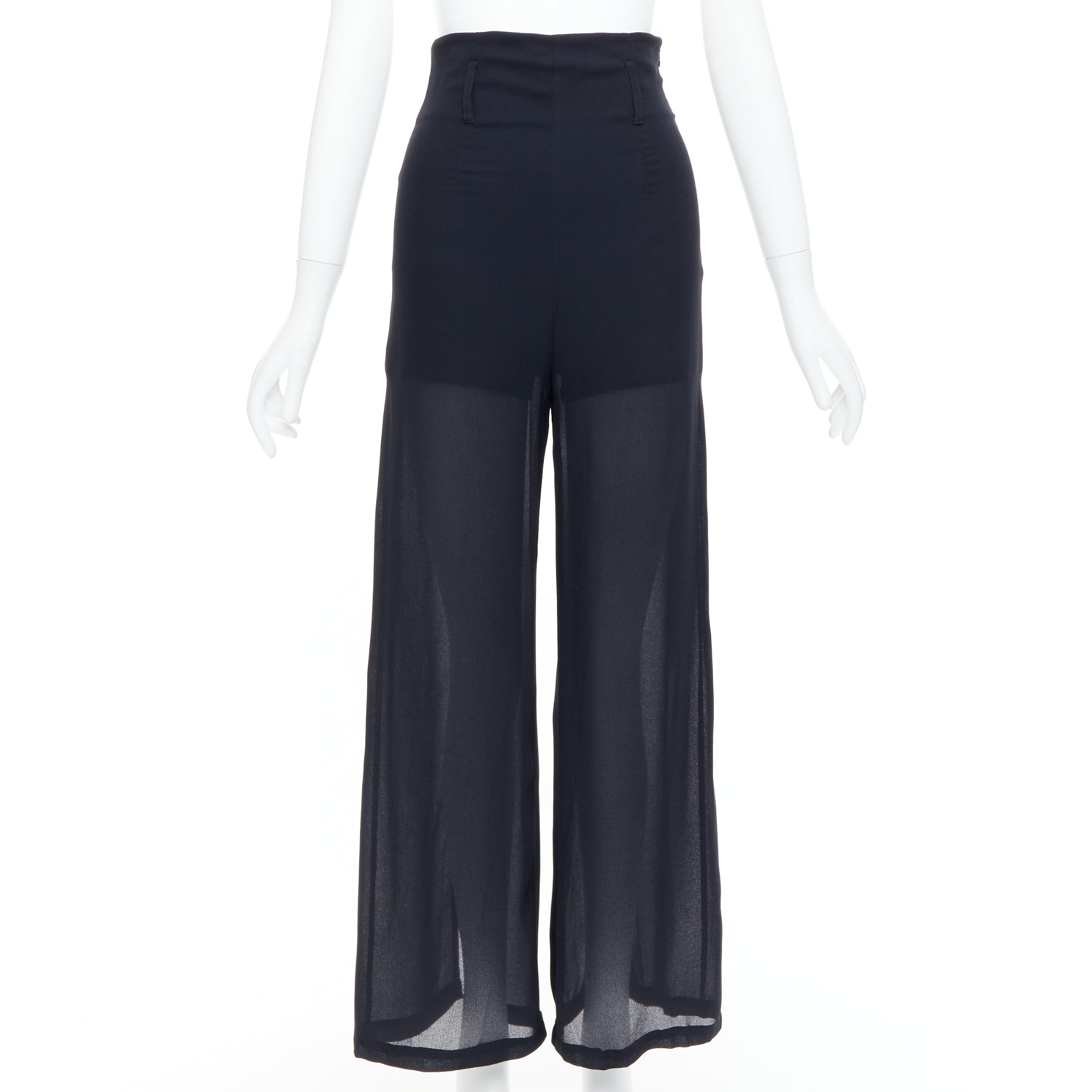 Byblos Sheer Wide Pants - Back view