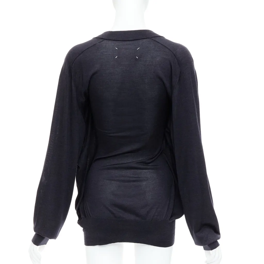 Maison Martin Margiela Layered Deconstructed Sweater Black Silk Never worn - Box View