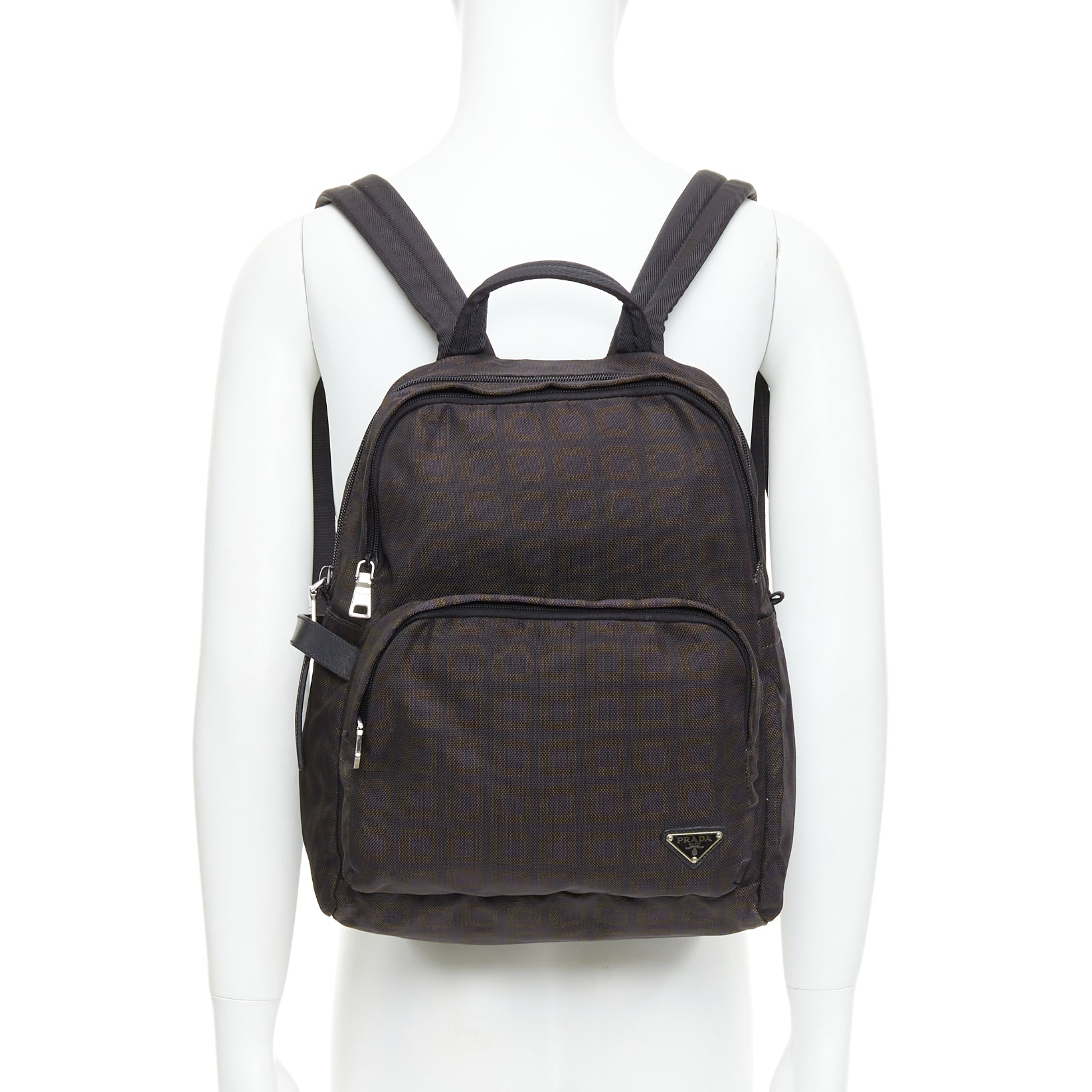 Prada GG Canvas Backpack - Back view