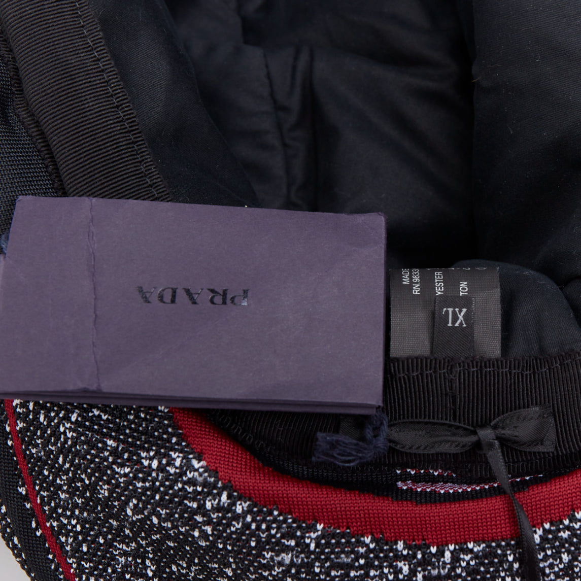 Prada Red Logo Trapper Hat - Image 10