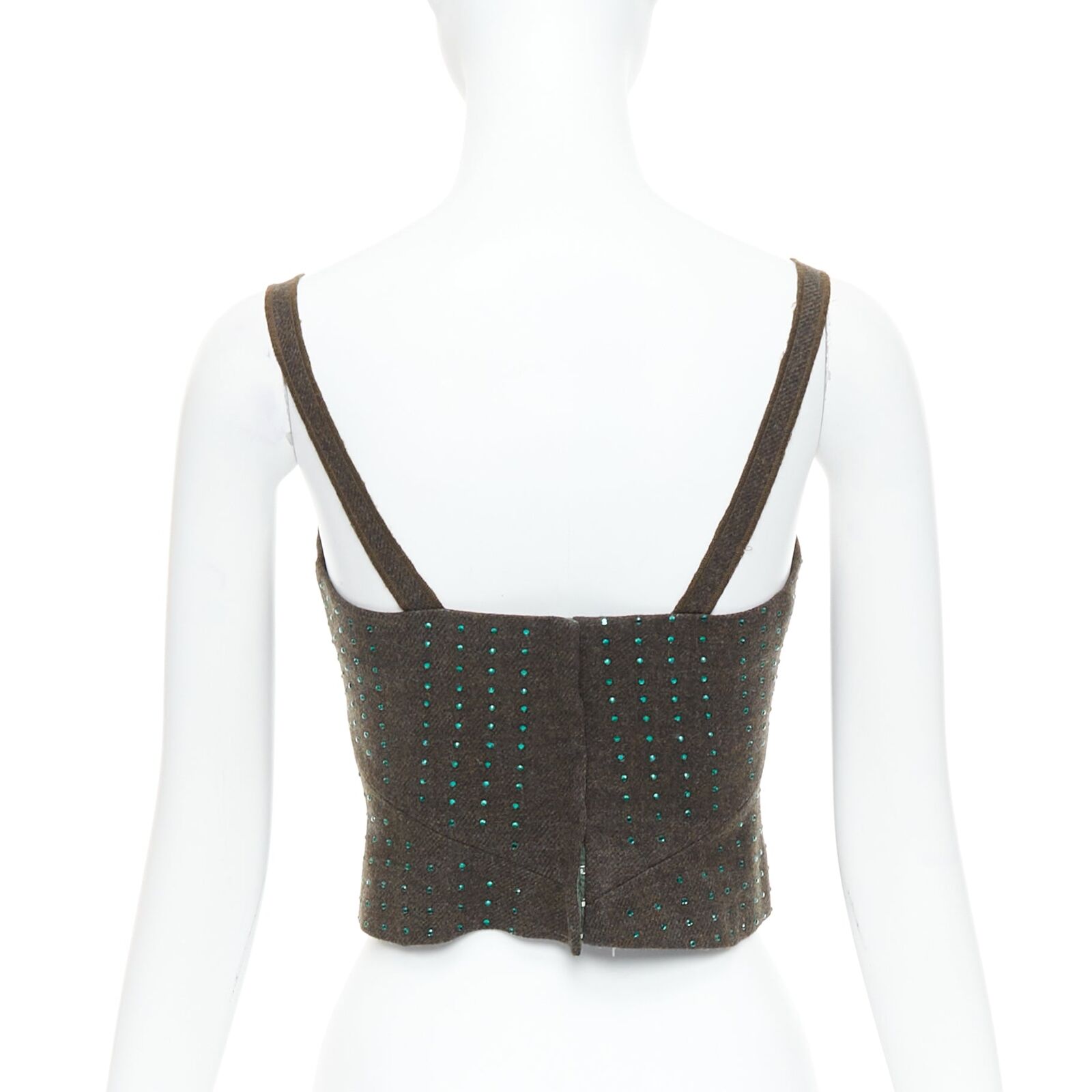 Miu Miu Green Crystal Bustier - Side view