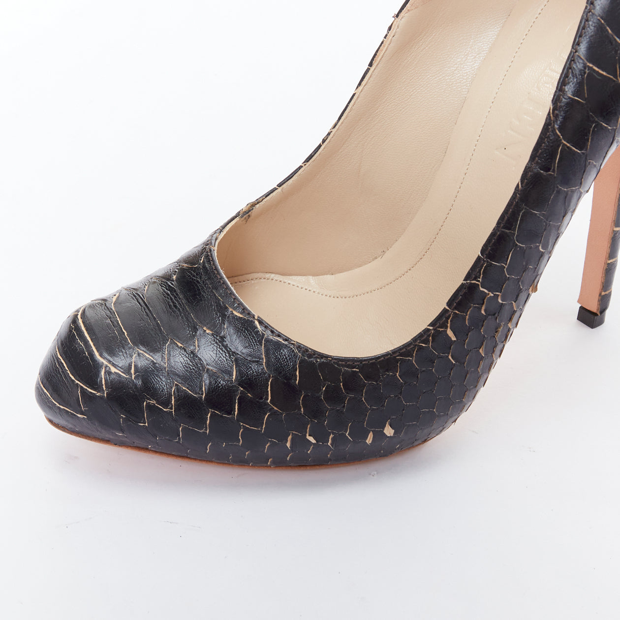 Alexander Mcqueen Scaled Leather Pumps - Detail 2
