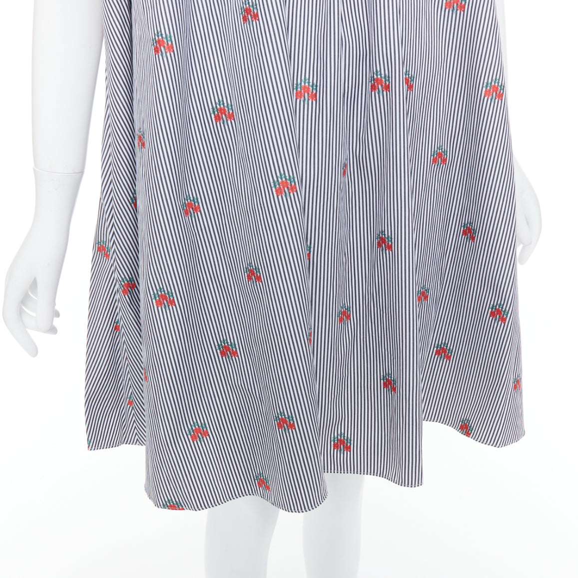 Alexander Mcqueen Pinstripe Tent Dress - Image 10