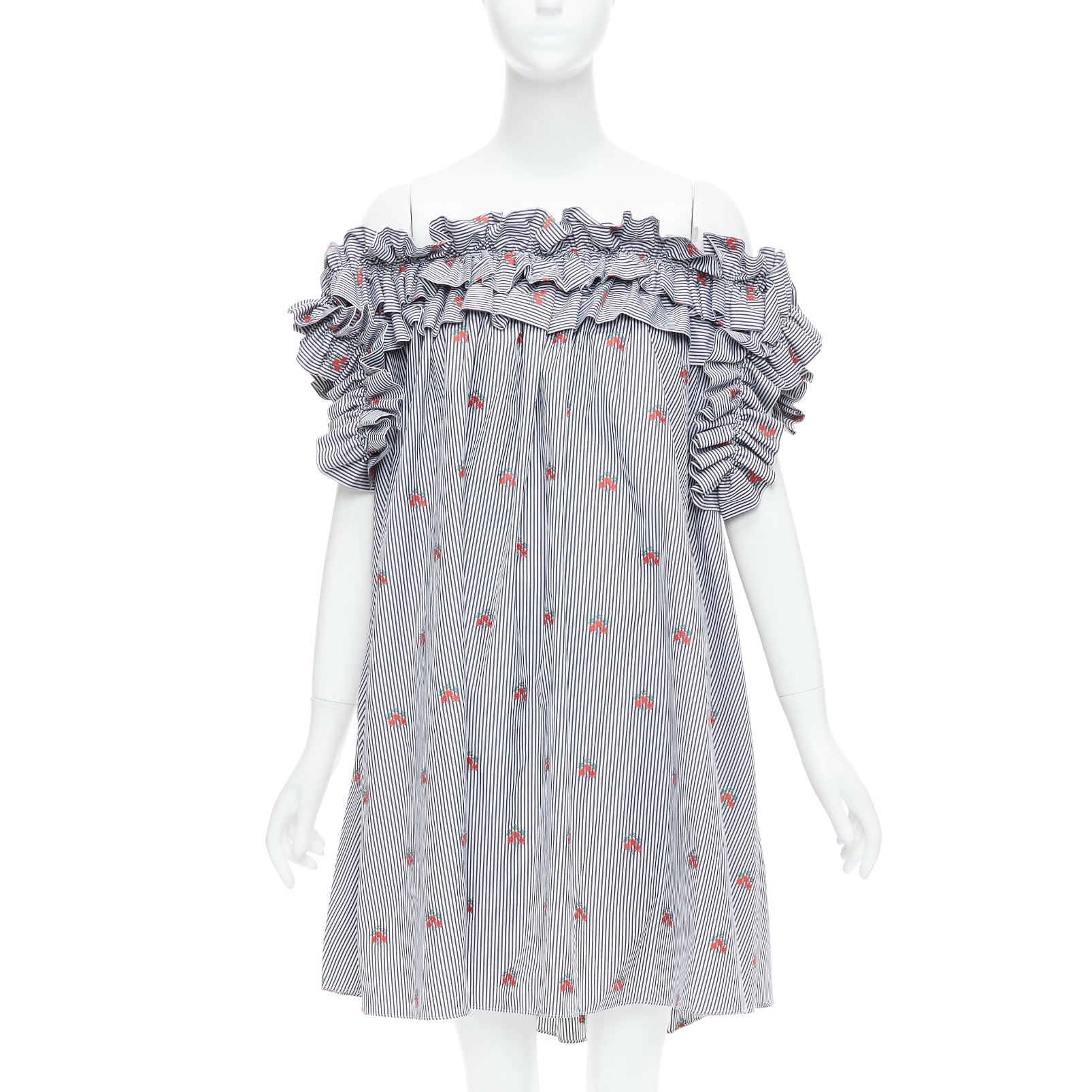 Alexander Mcqueen Pinstripe Tent Dress