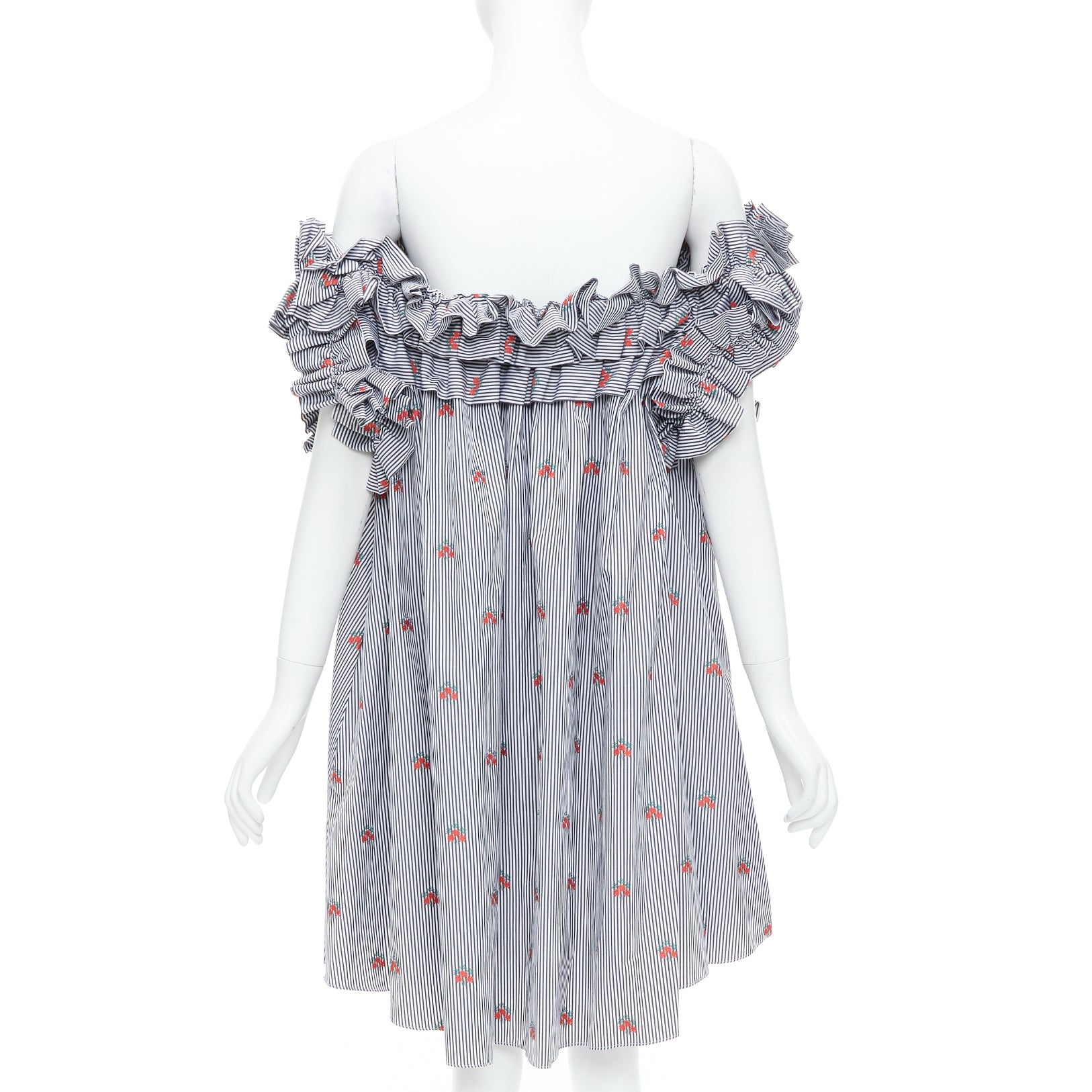 Alexander Mcqueen Pinstripe Tent Dress - Side view