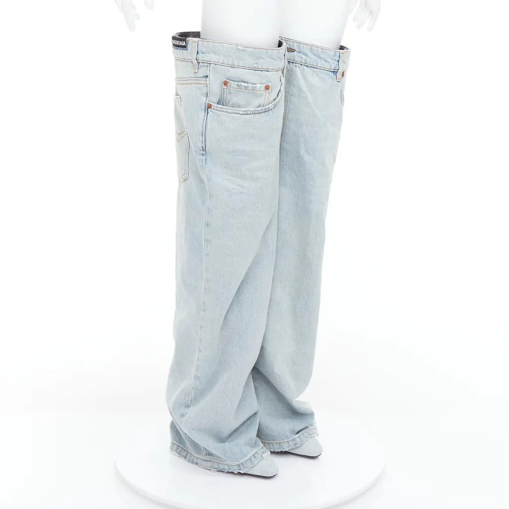 Balenciaga Falkon Blue Cotton Never worn, with tag - Front View