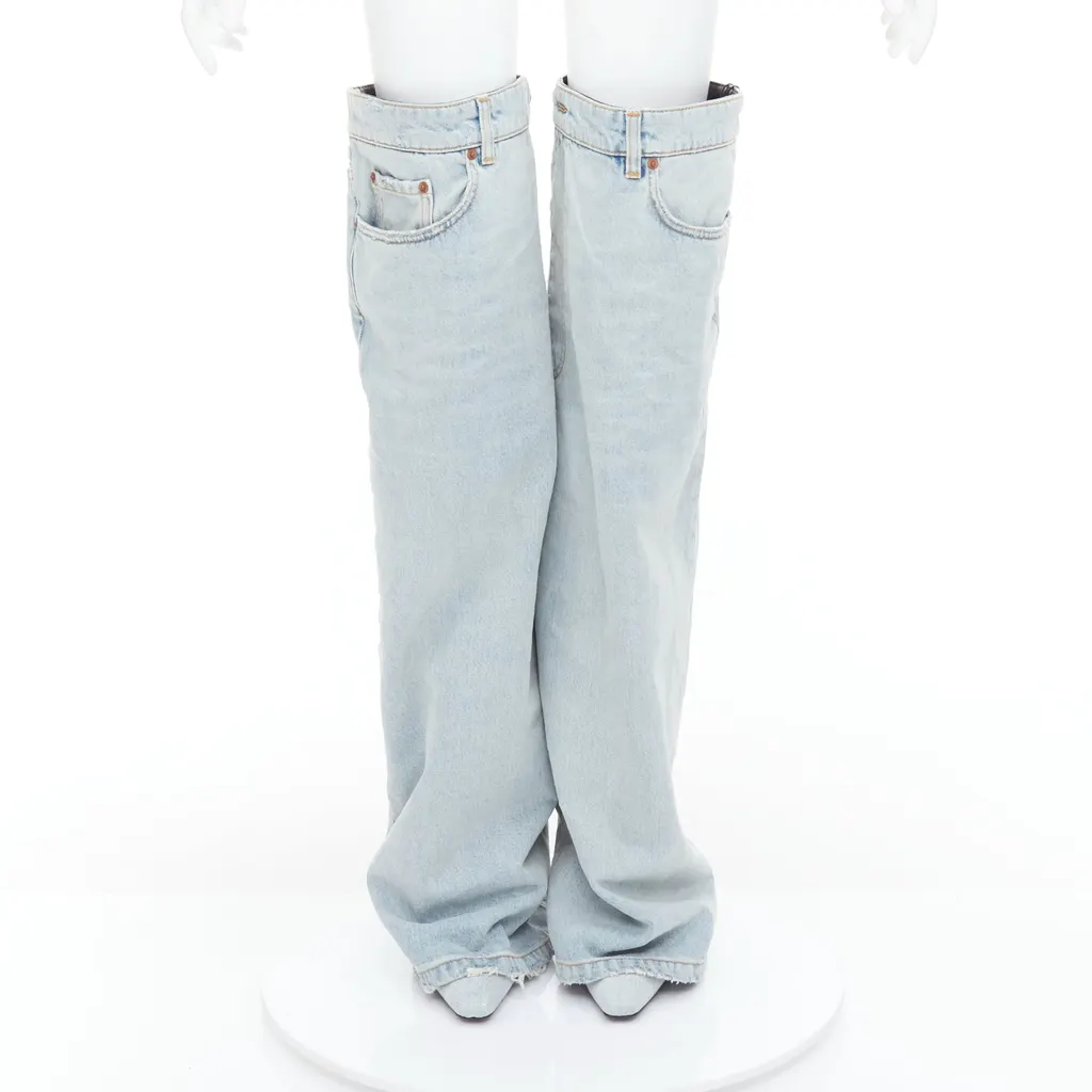Balenciaga Falkon Blue Cotton Never worn, with tag - Inside View