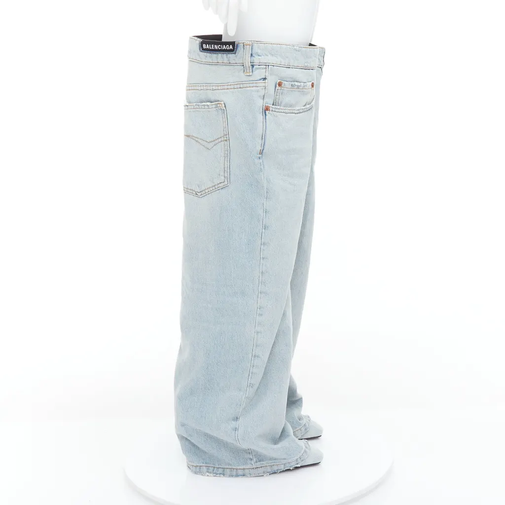 Balenciaga Falkon Blue Cotton Never worn, with tag - Model View