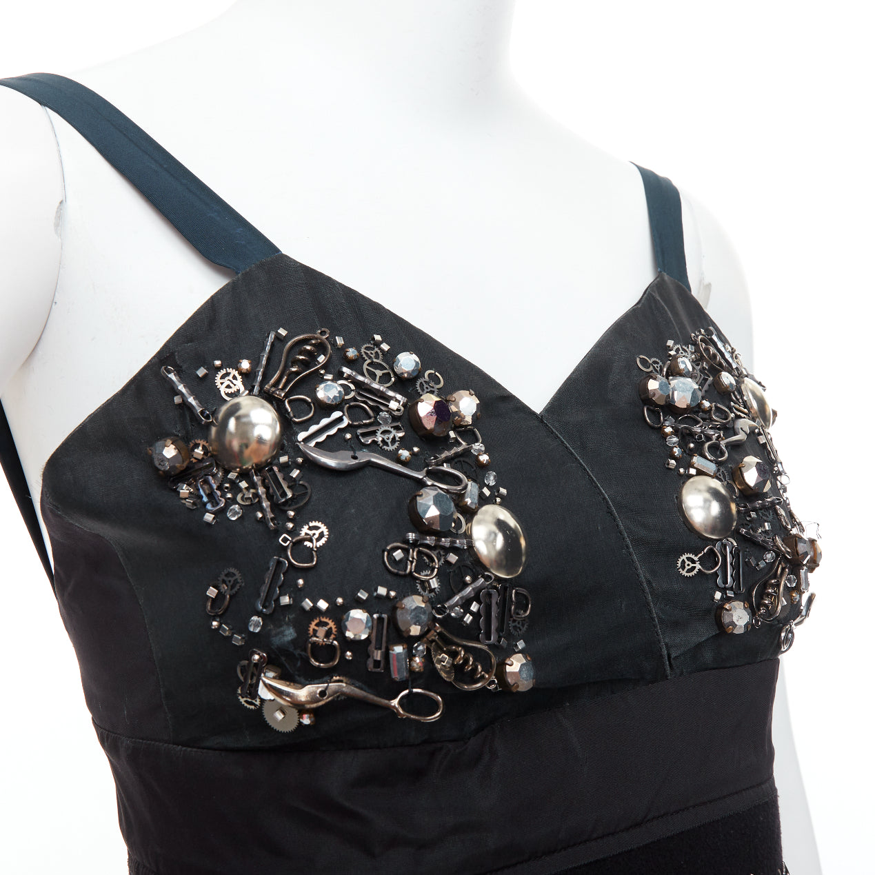 Prada Fur Bolts Dress - Back view