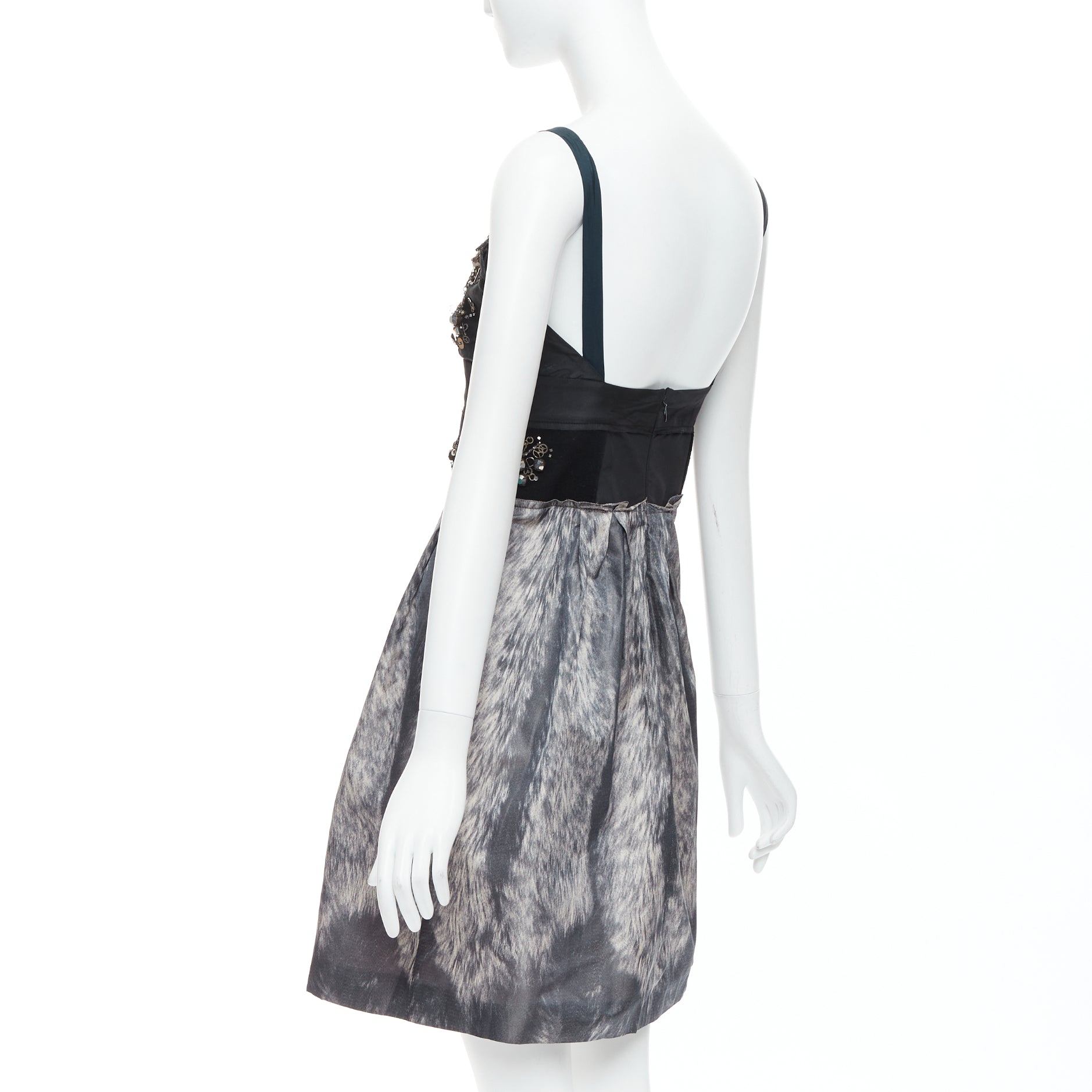 Prada Fur Bolts Dress - Detail 1