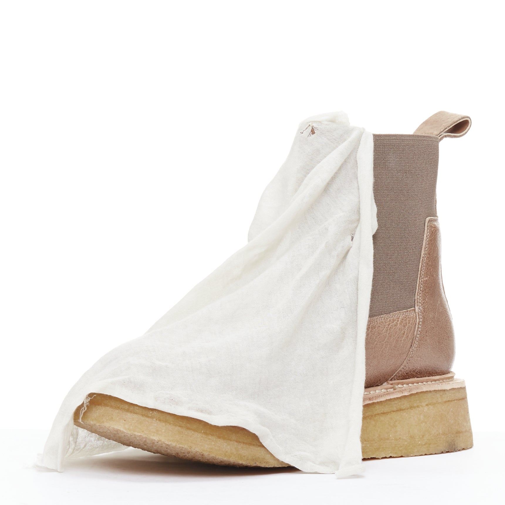 Rick Owens Drape ankle leather - 4