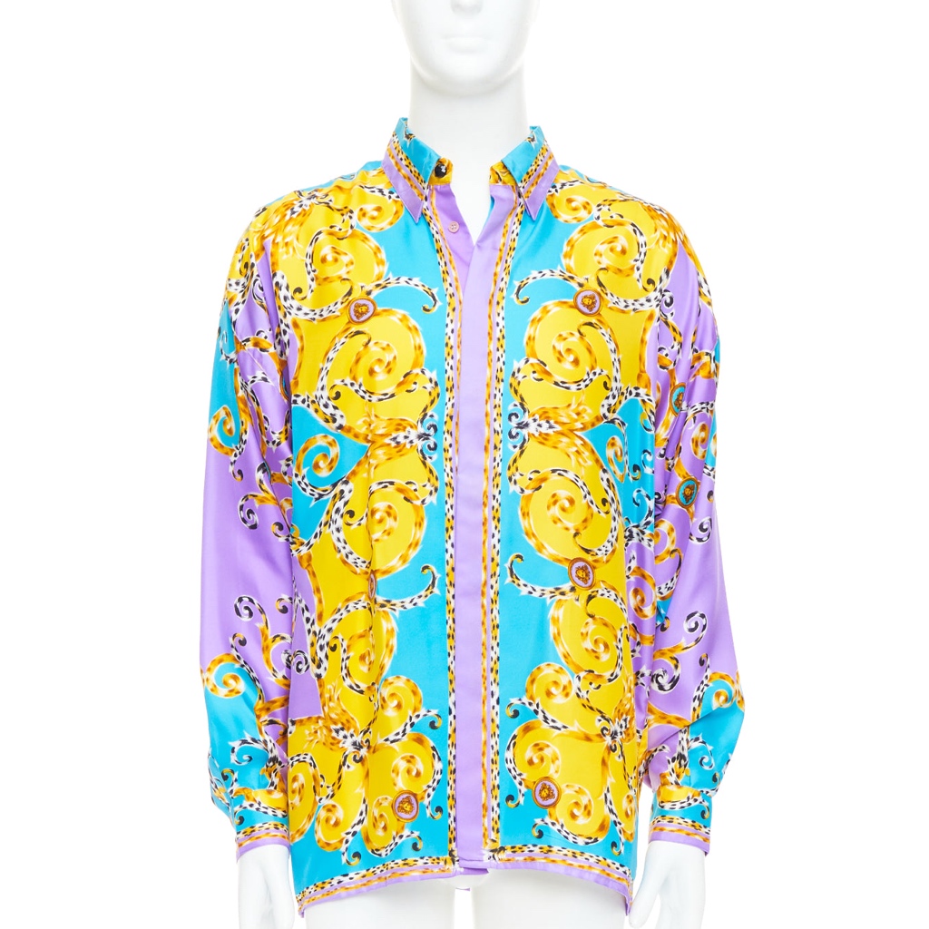 Gianni Versace Leopard Baroque Shirt
