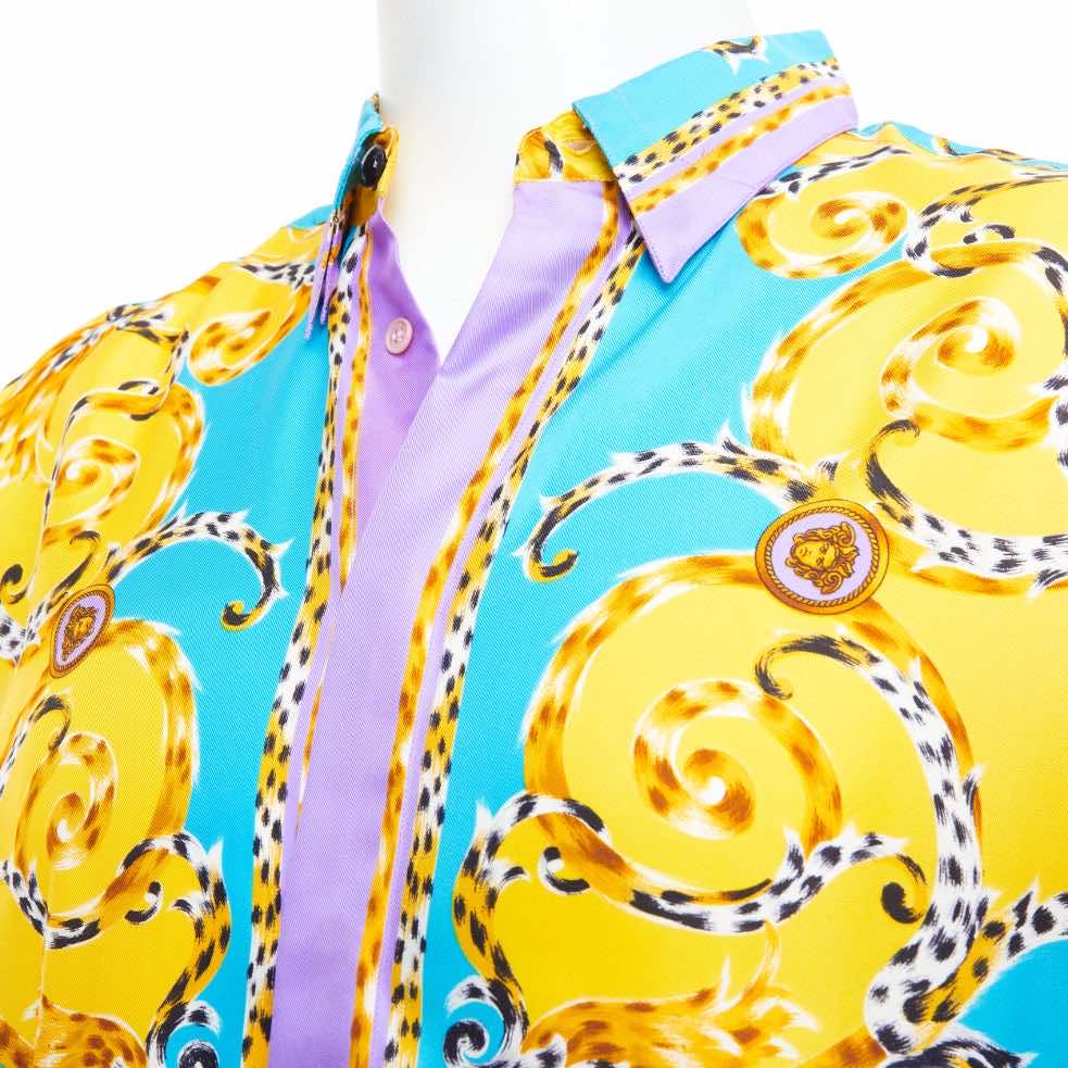 Gianni Versace Leopard Baroque Shirt - Back view