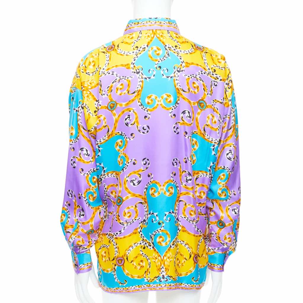 Gianni Versace Leopard Baroque Shirt - Side view