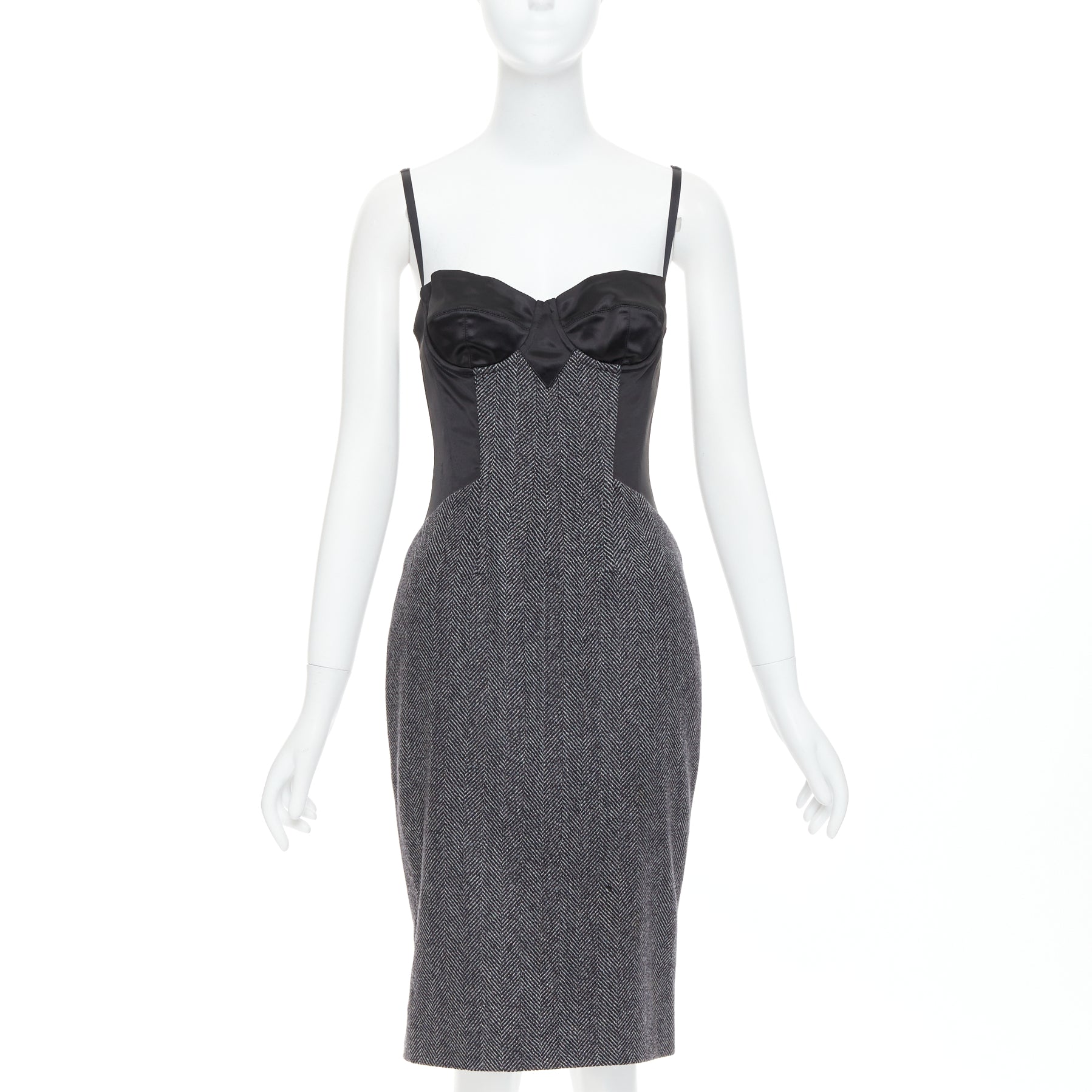 Dolce & Gabbana Herringbone Tweed Dress