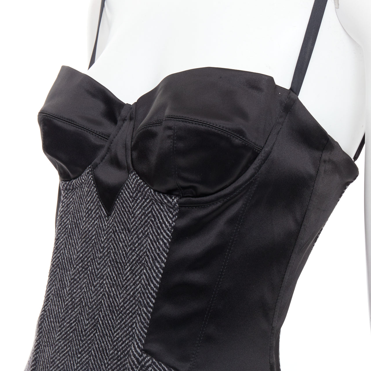 Dolce & Gabbana Herringbone Tweed Dress - Back view