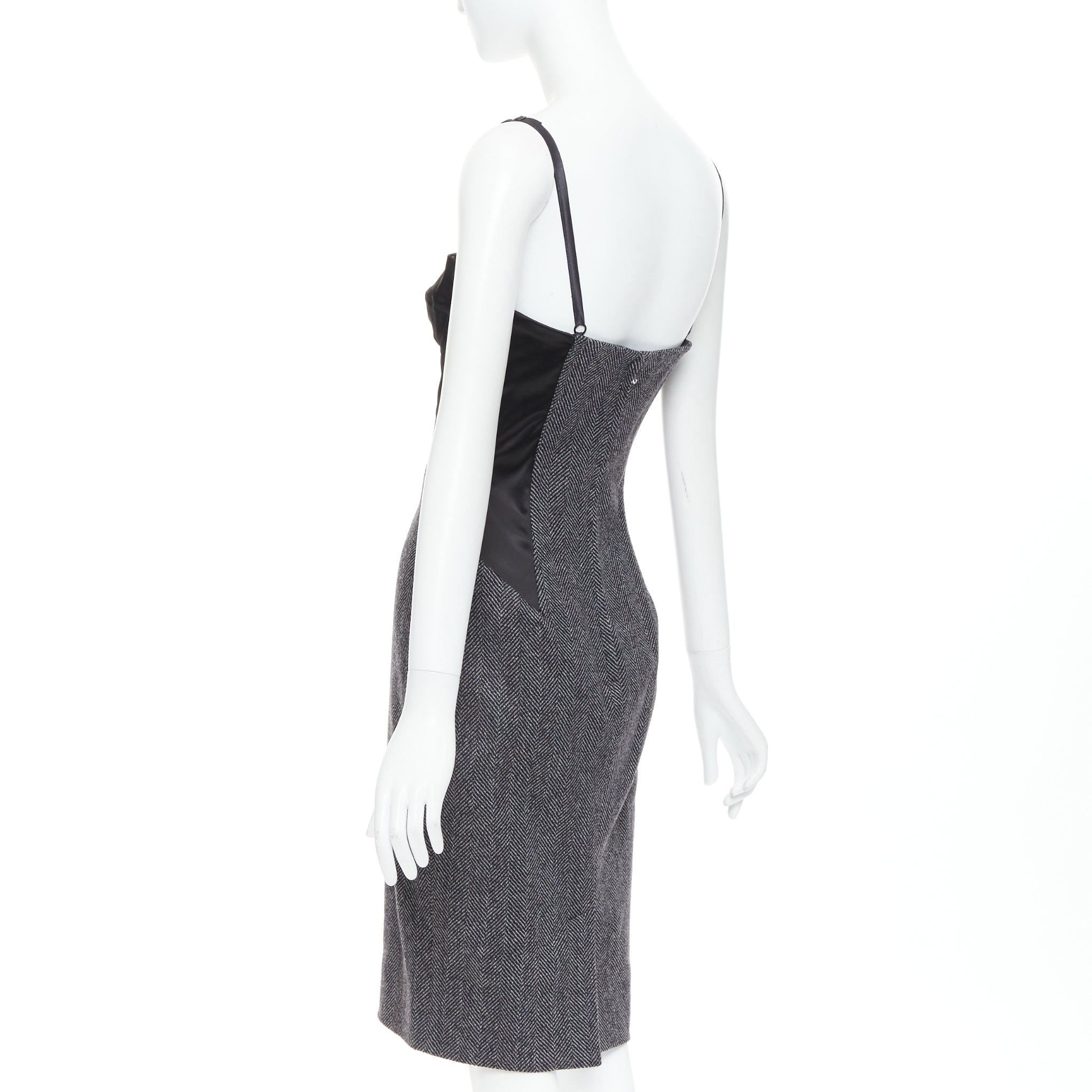 Dolce & Gabbana Herringbone Tweed Dress - Detail 1