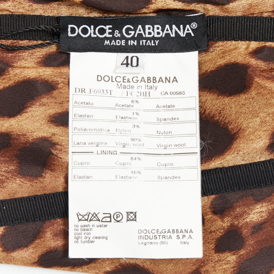 Dolce & Gabbana Herringbone Tweed Dress - Image 10