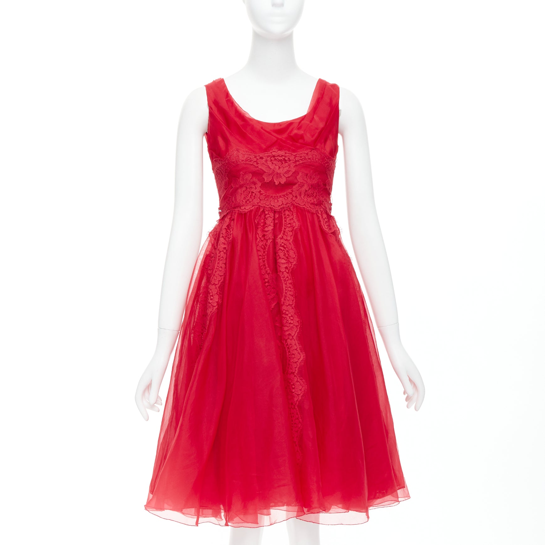 Dolce & Gabbana Lace Tulle Dress
