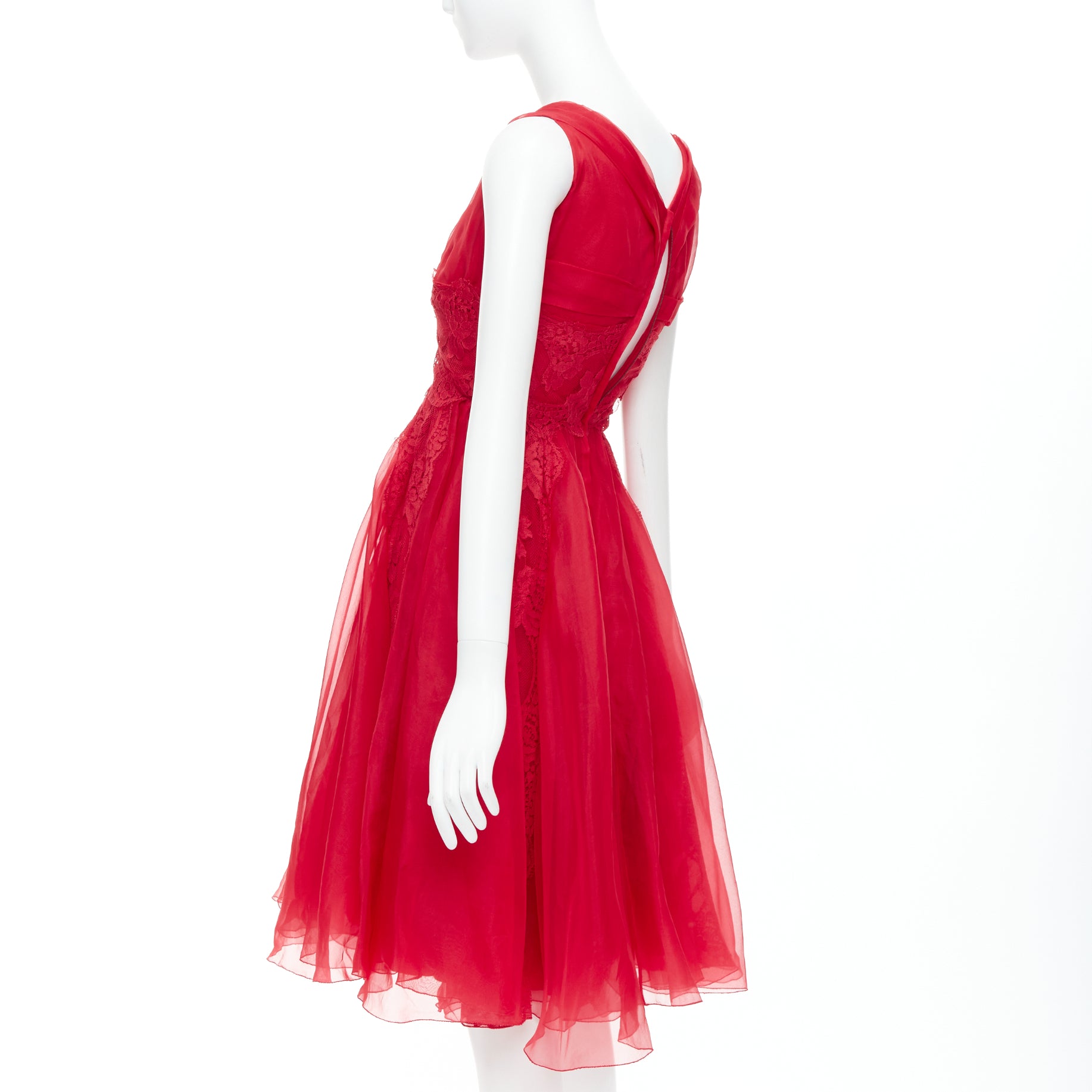 Dolce & Gabbana Lace Tulle Dress - Detail 1