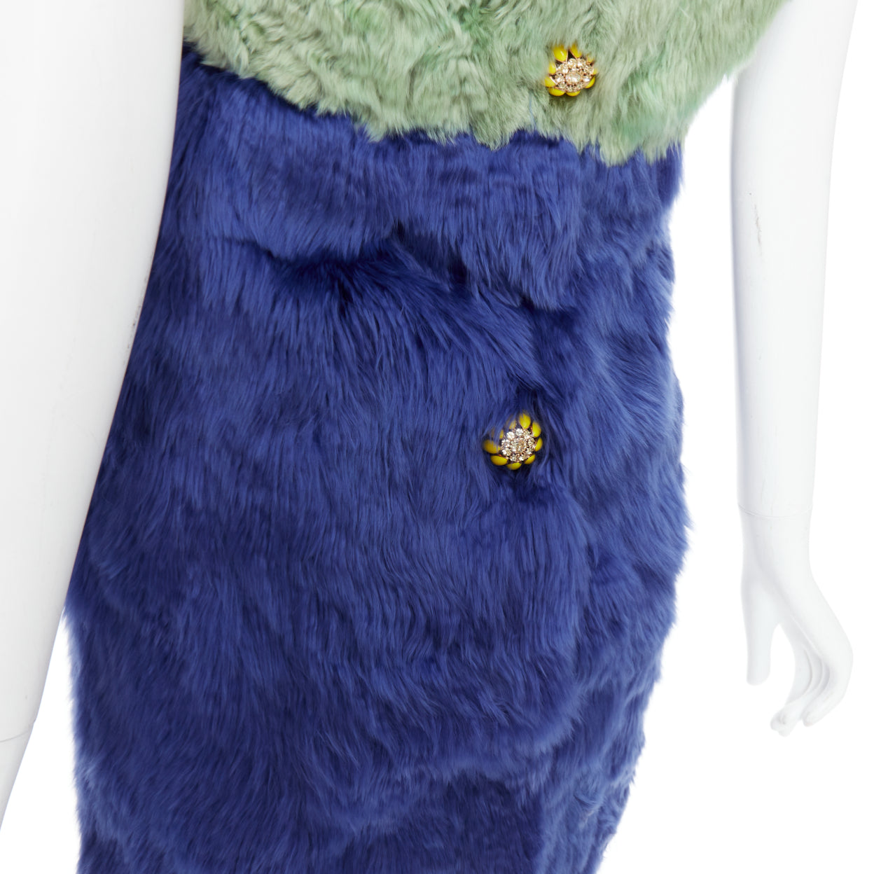 Dolce & Gabbana Fur Crystal Dress - Detail 2