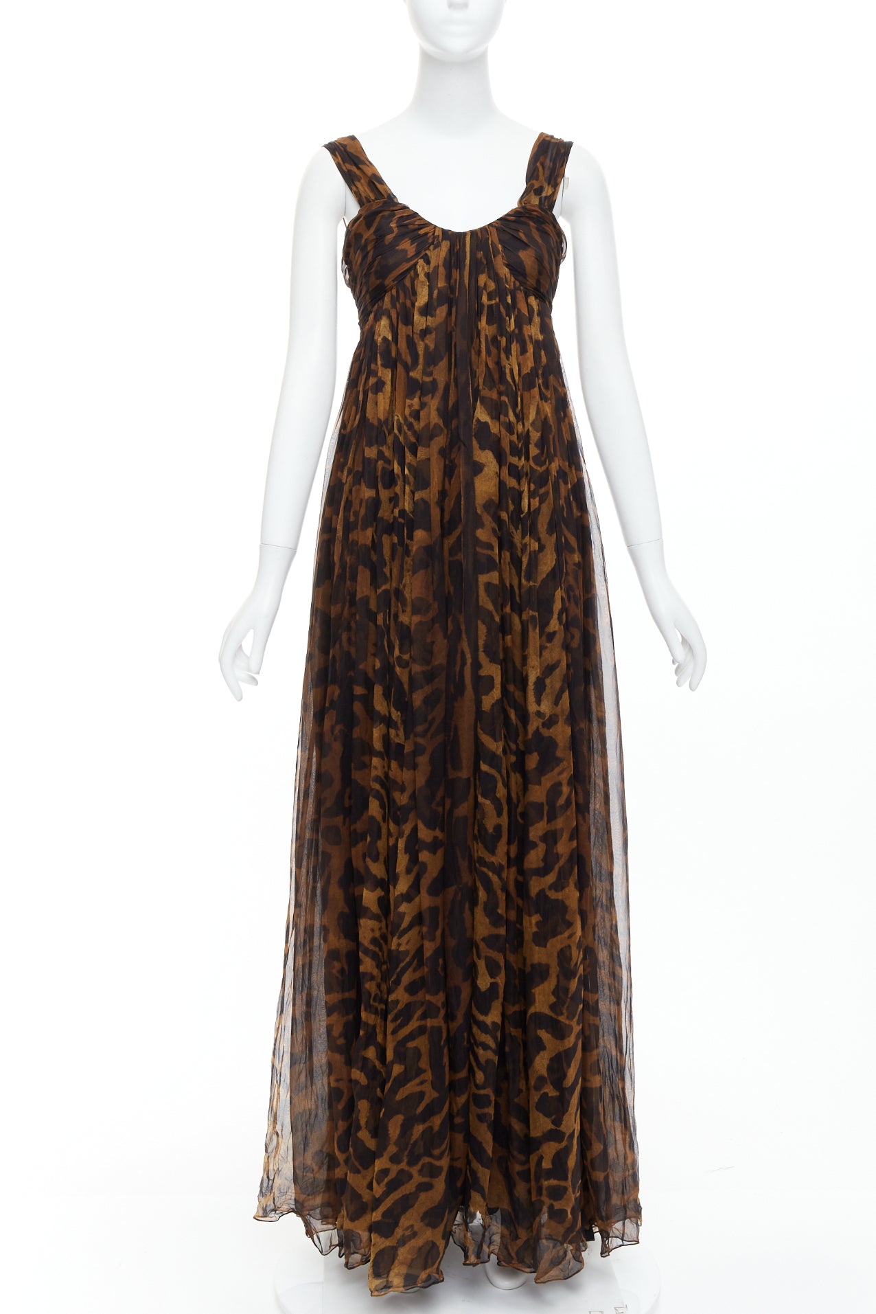 Alexander Mcqueen Leopard Corset Gown