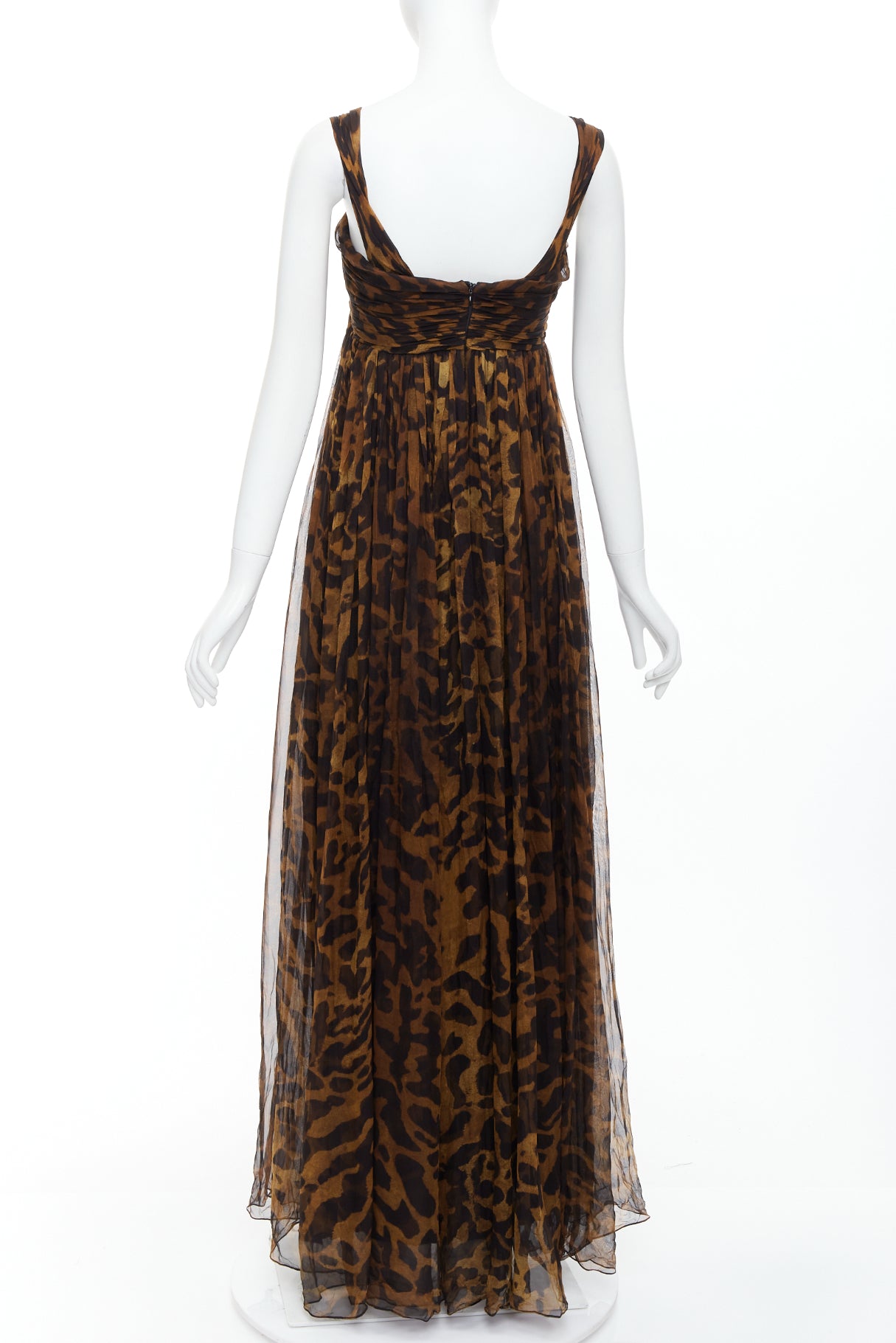 Alexander Mcqueen Leopard Corset Gown - Side view