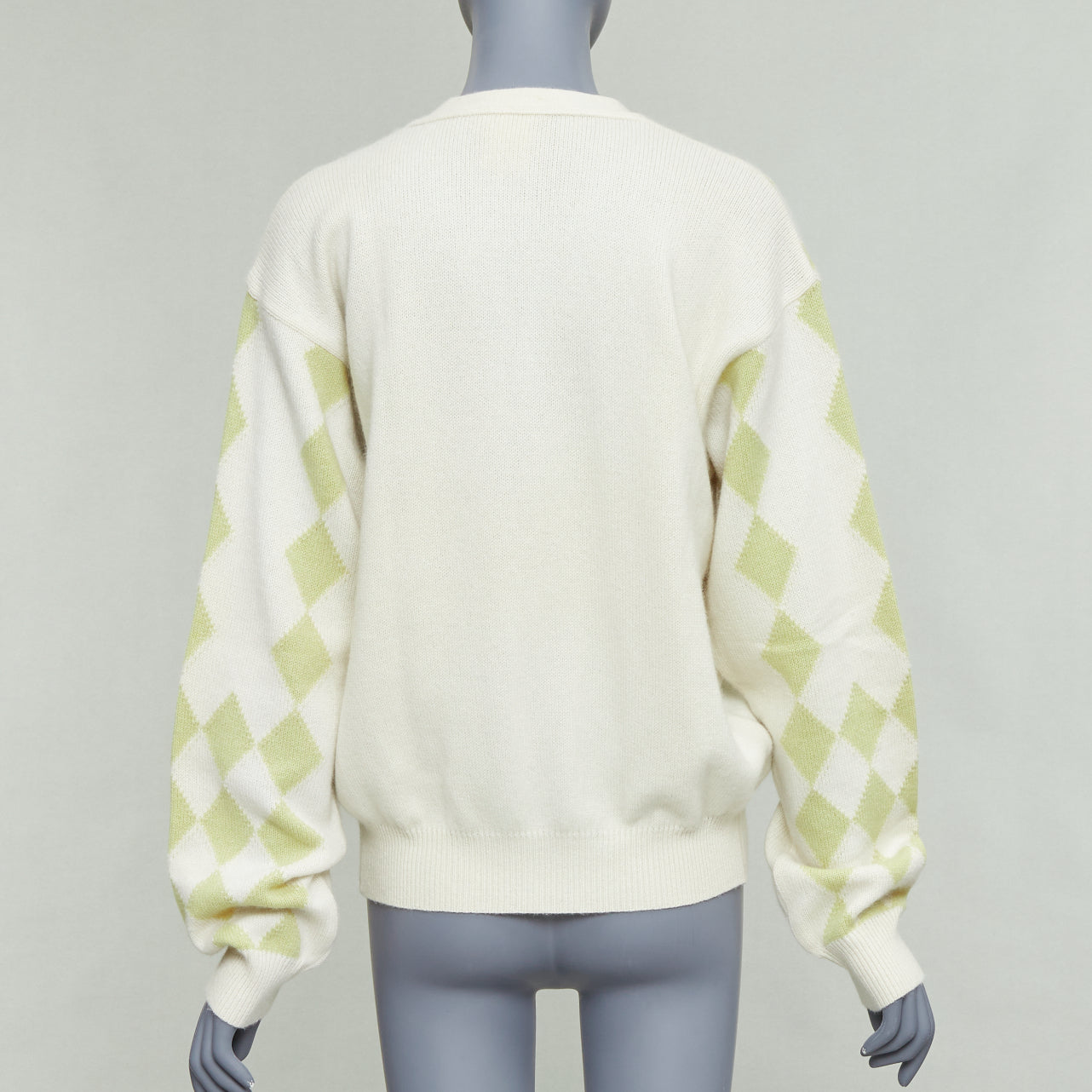 Gianni Versace Argyle Wool Cardigan - Detail 1