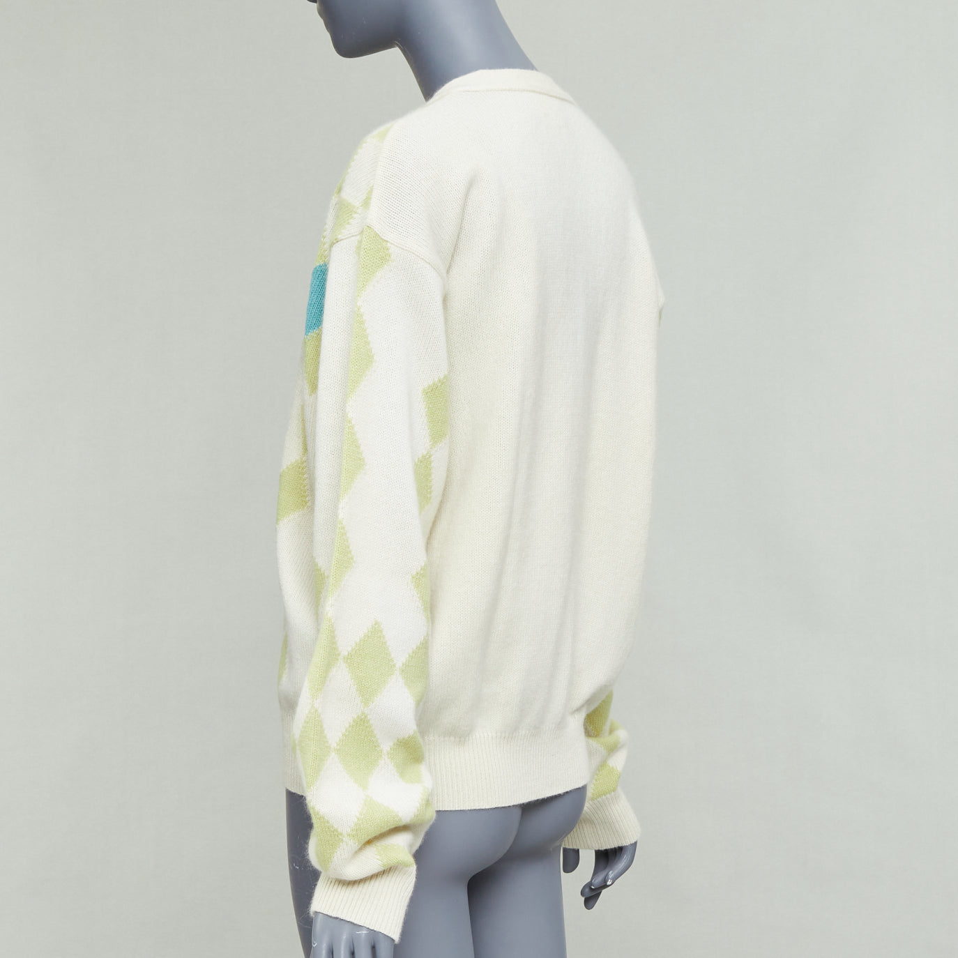 Gianni Versace Argyle Wool Cardigan - Detail 2