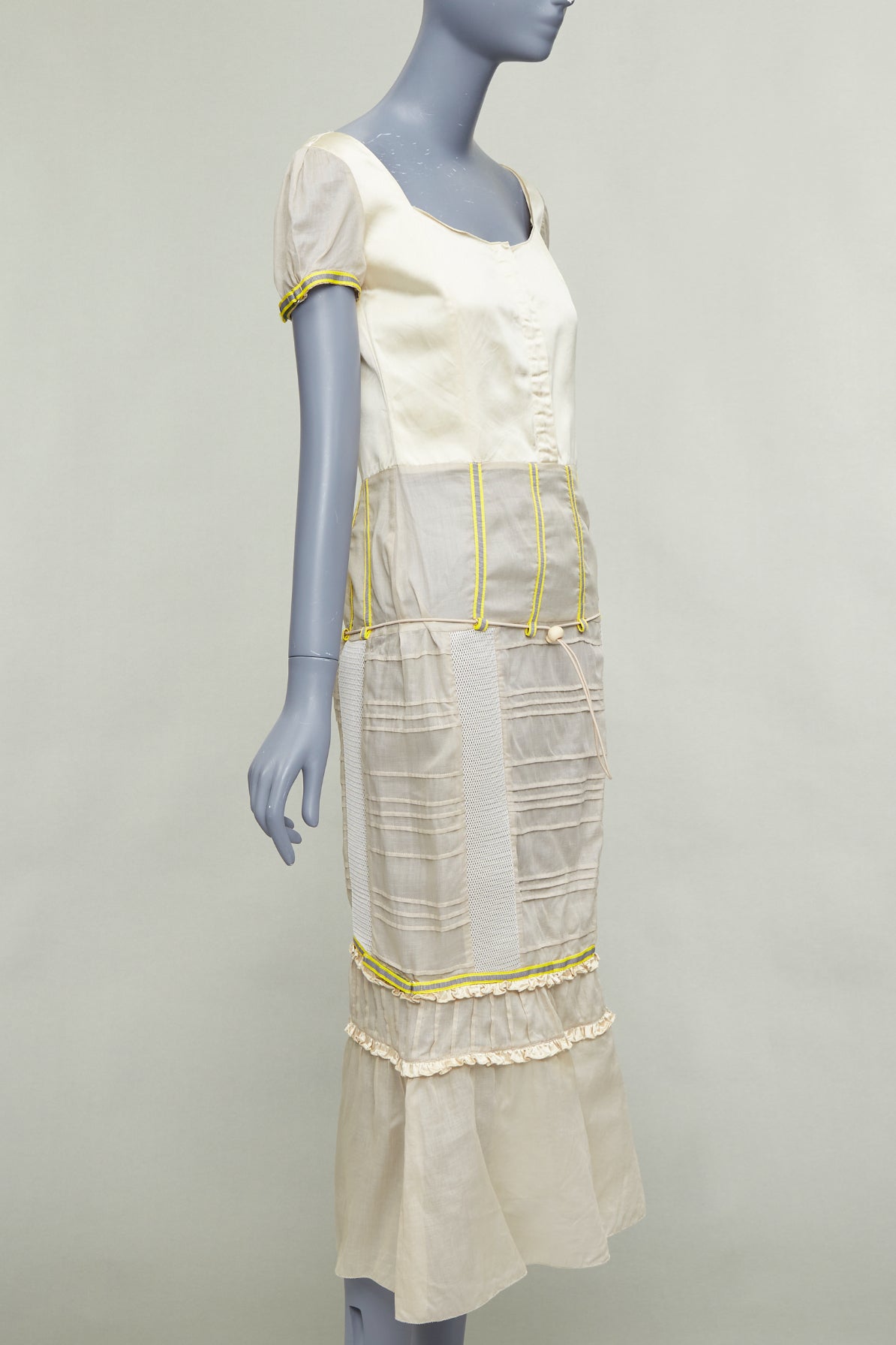 Miu Miu Patchwork Neon Dress - Image 6