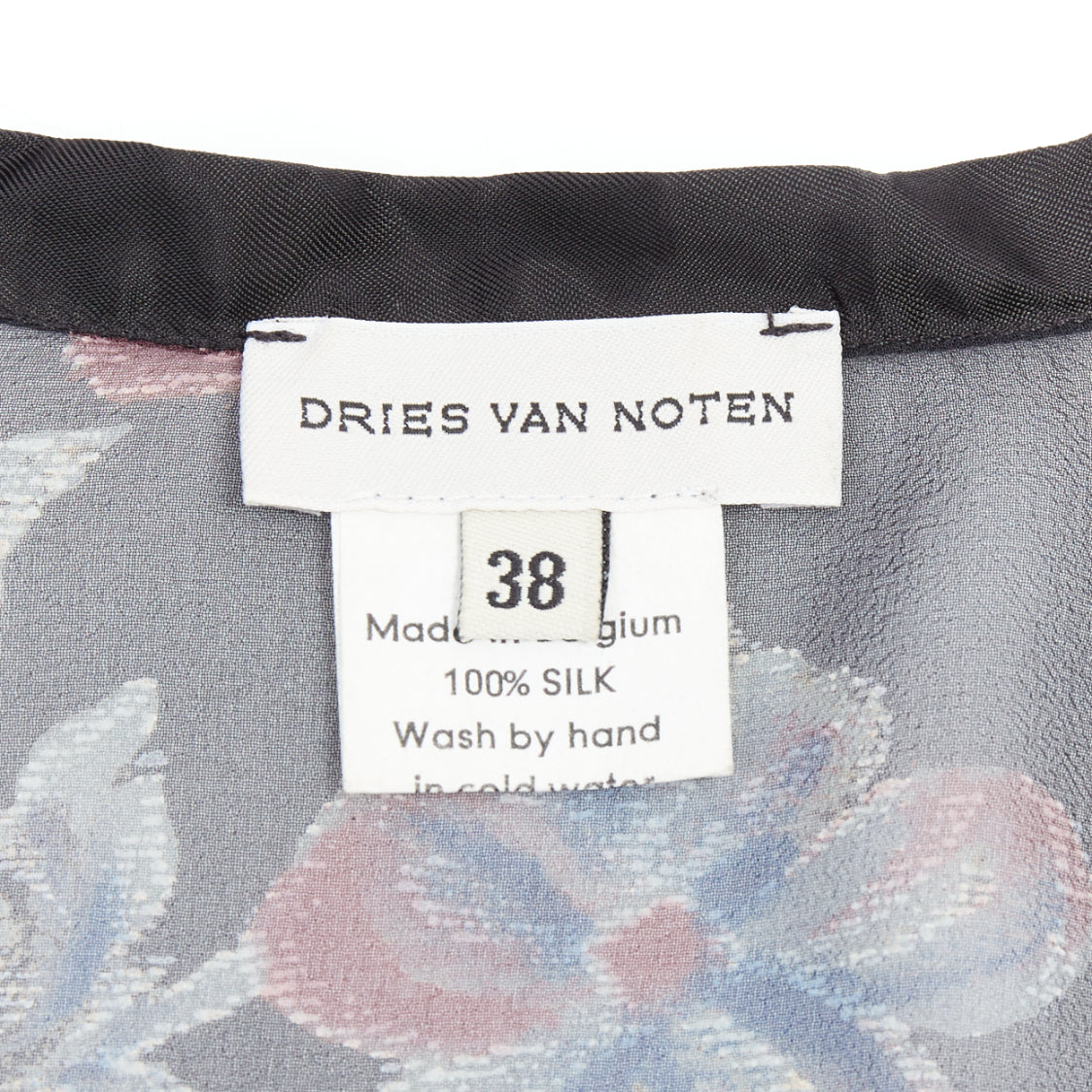 Dries Van Noten Silk Sheer Hi-Low Blouse - Image 10